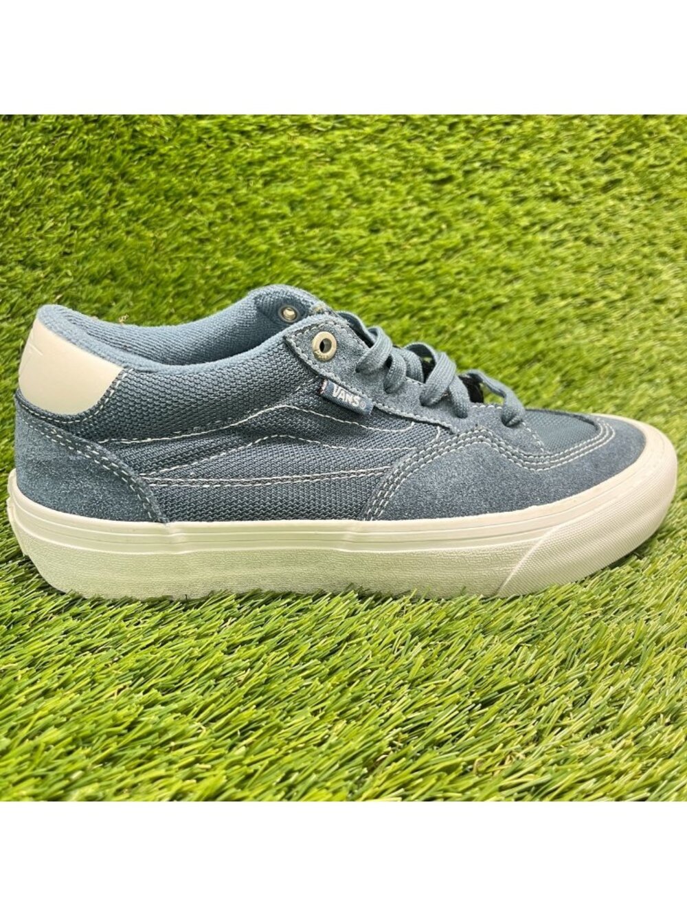 Vans Rowan Pro Mens Size 6.5 Blue White Athletic Skateboard Shoes Sneakers